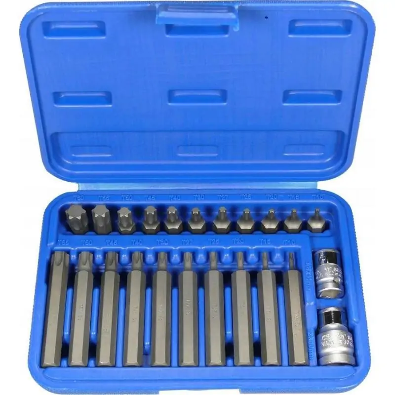 ZESTAW BITÓW , 23 szt., Torx T10-T50
