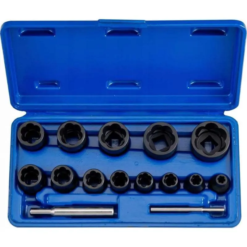 Nasadki wykrętaki 6-27 mm, 15 szt.