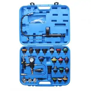 Zestaw do sprawdzania szczelności chłodnic 28 elementów