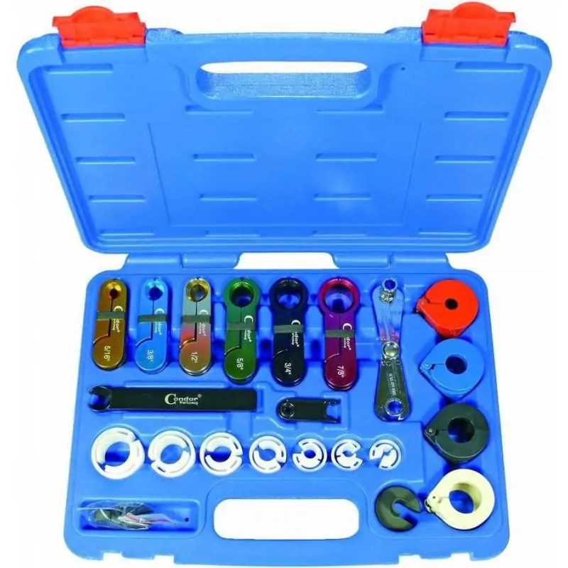 Zestaw do złącz przewodów chłodzenia, klimatyzacji