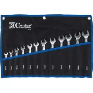 Klucze płasko oczkowe VarioPlus, 8-19 mm, 12 szt.