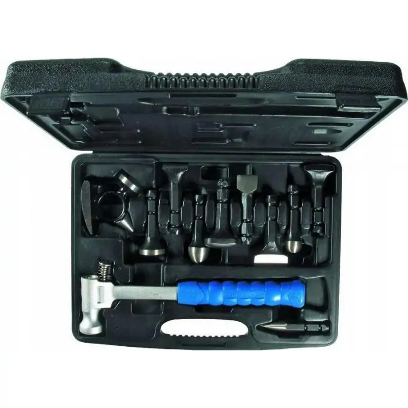 Zestaw młotków blacharskich, 9 cz.