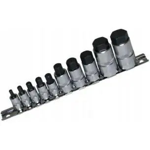 Nasadki imbus 4-19 mm, 10 szt.