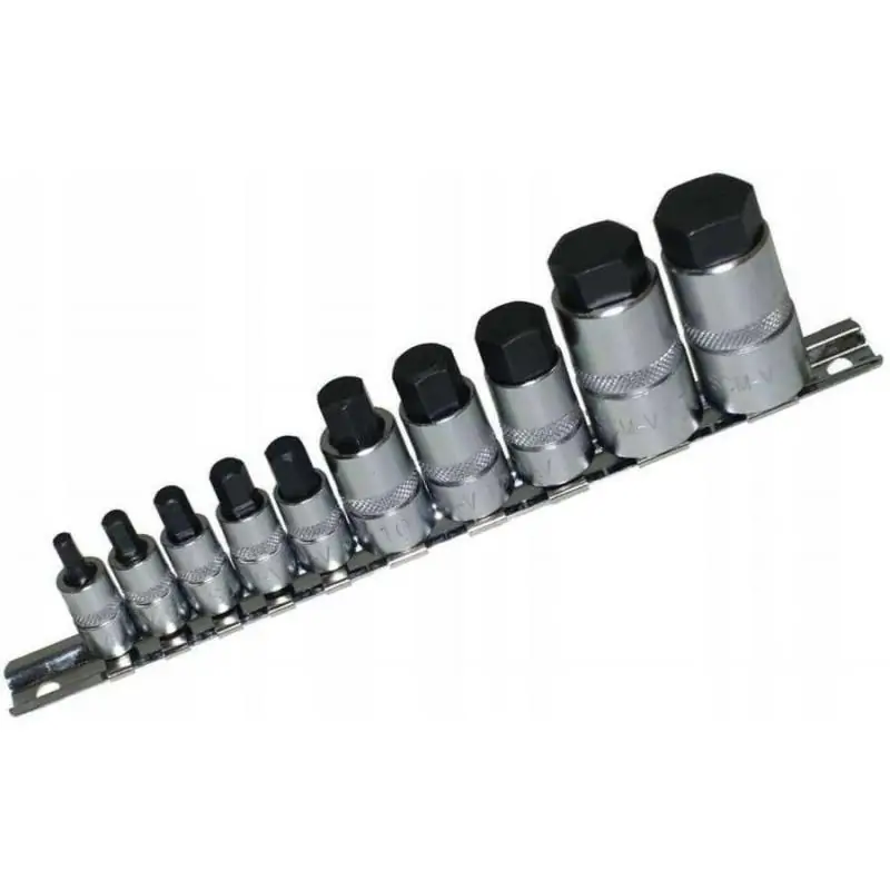 Nasadki imbus 4-19 mm, 10 szt.