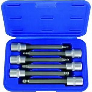 Nasadki imbus z kulką 5-12 mm, 1/2", 6 szt.