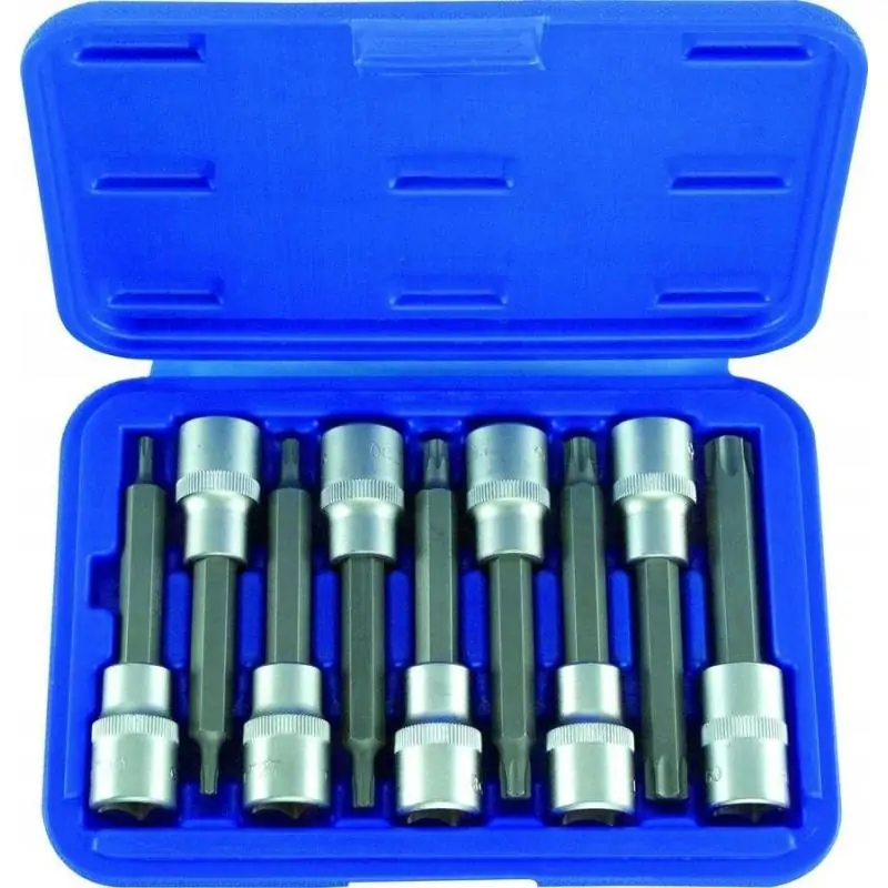Nasadki Torx T20-T 60, 9 szt.