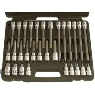 Nasadki imbus 5-19 mm, 1/2", 30 szt.