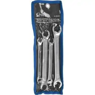 Klucze oczkowe otwarte 5/16''-11/16'', 4 szt.