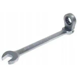 Klucz oczkowy płaski 10 mm przegubowy z grzechotką