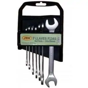 Klucze płaskie 6-19 mm, 7 szt.