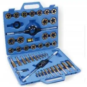 45 szt. narzędzi do gwintowania M6-M24, tytan