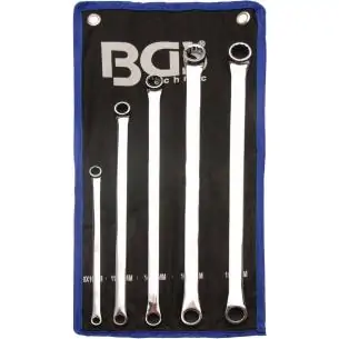 Klucze oczkowe proste, długie 8-19 mm, 5 szt.