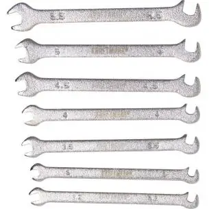 Klucze płaskie precyzyjne 3-5.5 mm, 7 szt.