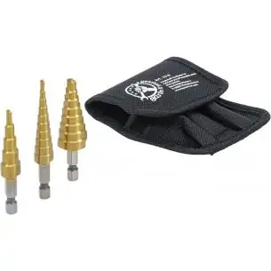 Wiertła stopniowe 4-20 mm, 3 szt.