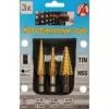 Wiertła stopniowe 4-20 mm, 3 szt.