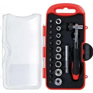 23 bity i nasadki z grzechotką 1/4"