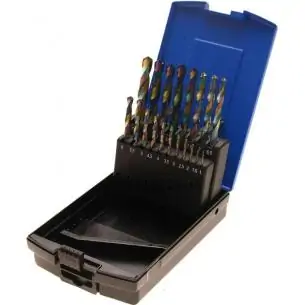 Wiertła kobaltowe, 1-10 mm, 19 szt.