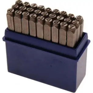 Numeratory - alfabet - wysokość 6 mm