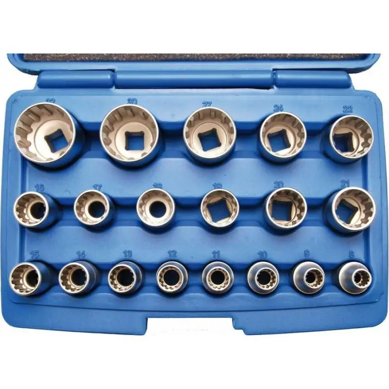 Nasadki VarioPlus, 1/2", 8-32 mm, 19 szt.