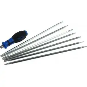 Wkrętak z bitami 8 cz., Torx