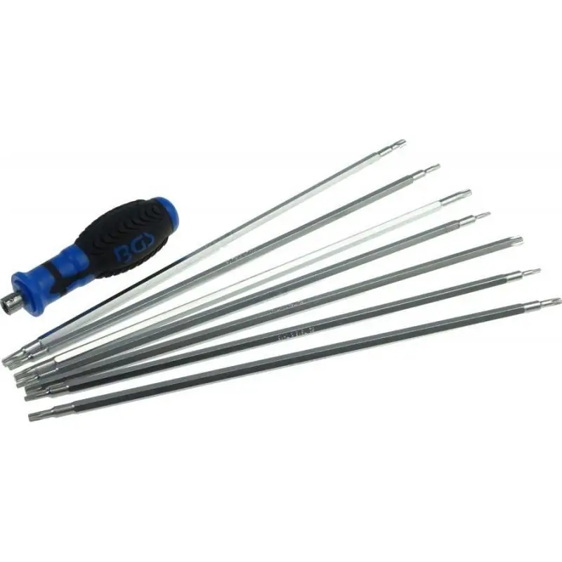 Wkrętak z bitami 8 cz., Torx