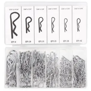 Zestaw zawleczek sprężynowych 150 szt