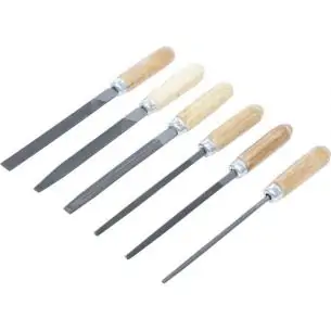 Pilniki ślusarskie 100 mm, 6 szt.