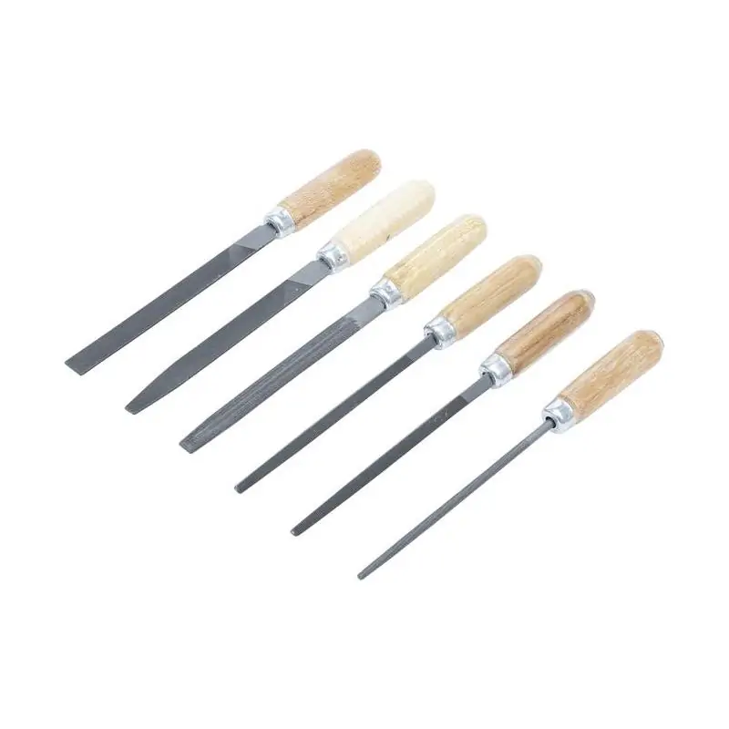 Pilniki ślusarskie 100 mm, 6 szt.