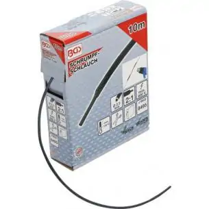 Rękaw termokurczliwy, 2.5 mm, 10 m, czarny