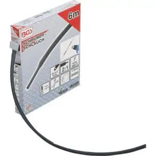 Rękaw termokurczliwy, 5.0 mm, 6 m, czarny