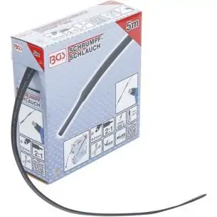 Rękaw termokurczliwy, 8.0 mm, 5 m, czarny