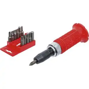 Wkrętak udarowy z bitami, 13 cz.