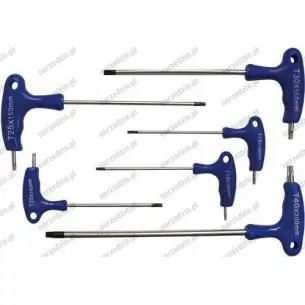 Klucze Torx T10-T40 typu T, 6 szt.
