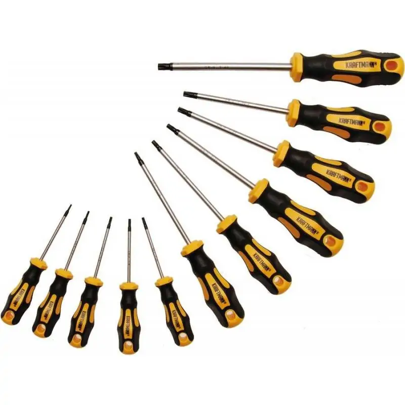 Wkrętaki Torx T8-T40, 11 szt.
