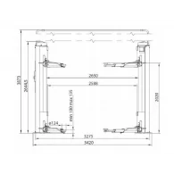 Podnośnik 2 Kolumnowy Ravaglioli 4,2t Kpn349welik