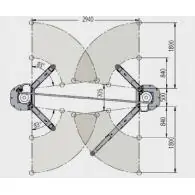 Podnośnik 2-kolumnowy RAVAGLIOLI 5,5 T, prześwit 3000 mm, elektromechaniczny