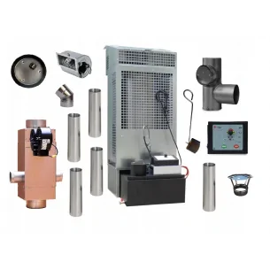 Nagrzewnica na olej opałowy przepracowany Hiton HP125O zestaw