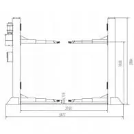PODNOÅNIK DWUKOLUMNOWY BESTLIFT 240DER NA RAMIE 4T