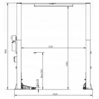 Podnonik Dwukolumnowy BESTLIFT 255GE BUSY 5,5T