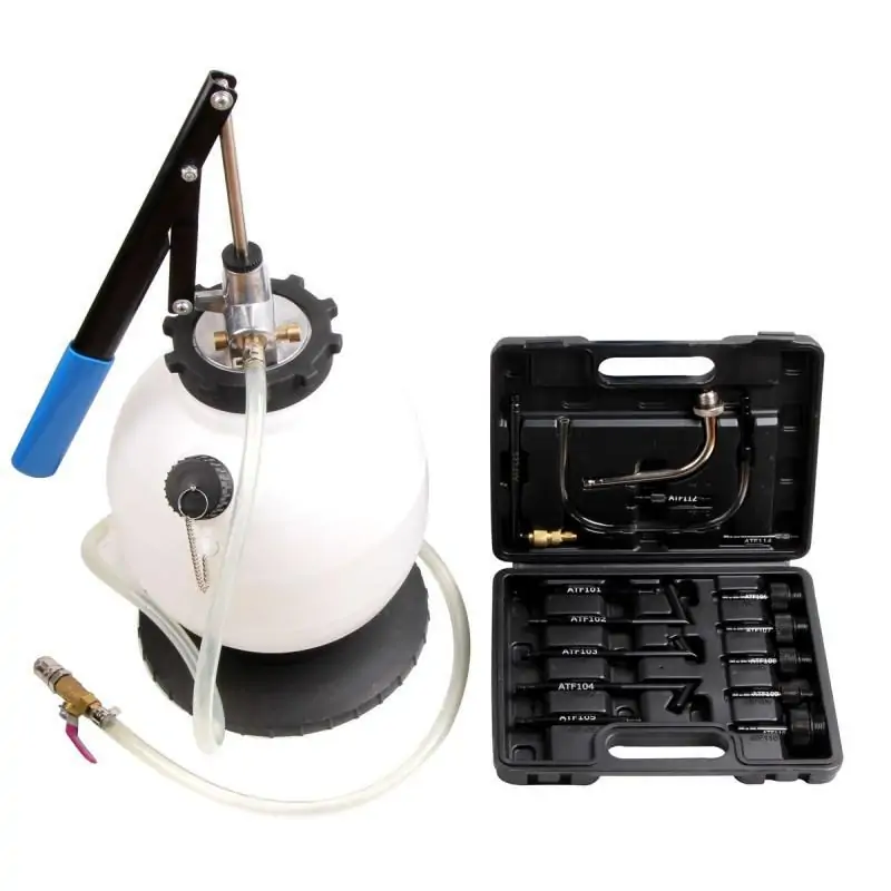 Przyrząd do wymiany oleju w skrzyniach automatycznych