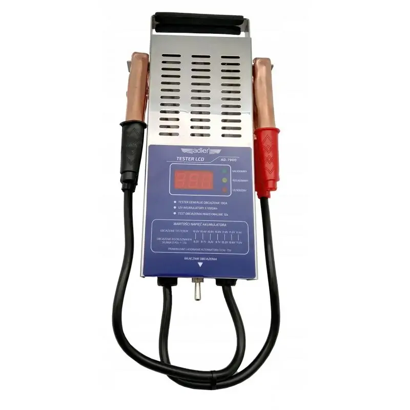 Adler Zwarciowy tester akumulatorów 12V z wyświeta