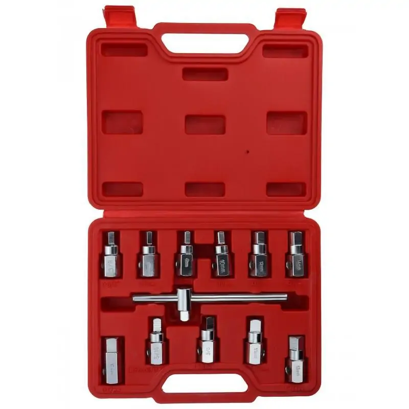 Zestaw kluczy do korków spustowych 12 części